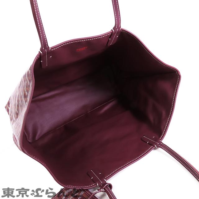 PM レッド コーティングキャンバス レザー ボルドー GOYARD PM レッド コーティングキャンバス レザー ボルドー GOYARD