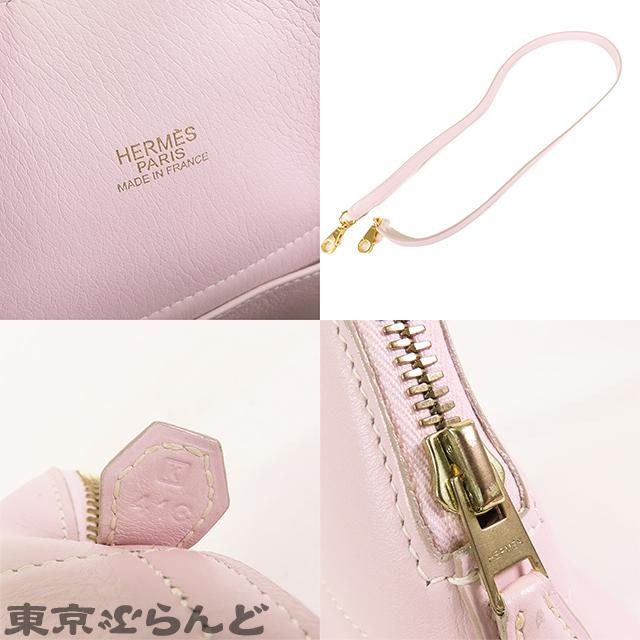 HERMES ボリードMM ショルダーバッグ　ピンク　ショルダー紐付き HERMES エルメス ショルダーバッグ ボリード1923 20 ミニ ローズ