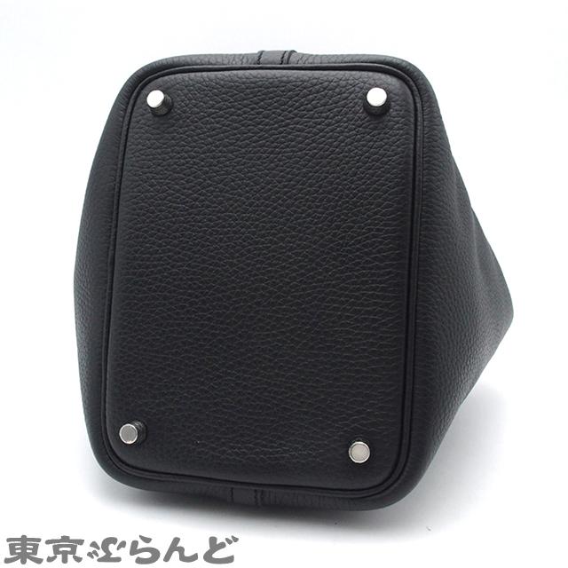 HERMES（エルメス） ピコタンロック PM W刻印 ブラック シルバー金具