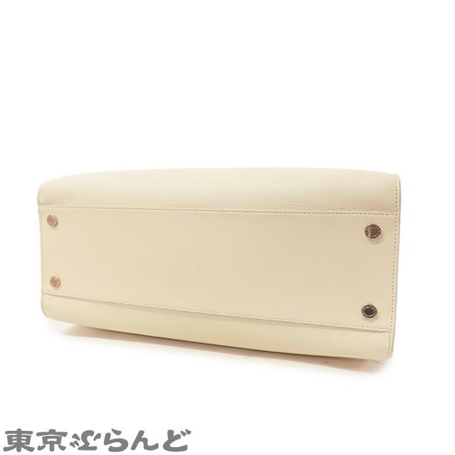 BVLGARI（ブルガリ） ロゴ ラージトート 291105 アイボリー レザー