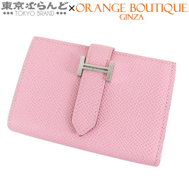 HERMES（エルメス） ベアンミニ コンパクト B刻印 モーヴシルベストル