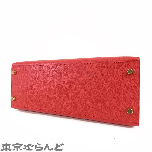 HERMES エルメス ケリー 28 □A刻印 赤 ルージュヴィフ ゴールド HERMES エルメス ケリー 28 □A刻印 赤 ルージュヴィフ ゴールド
