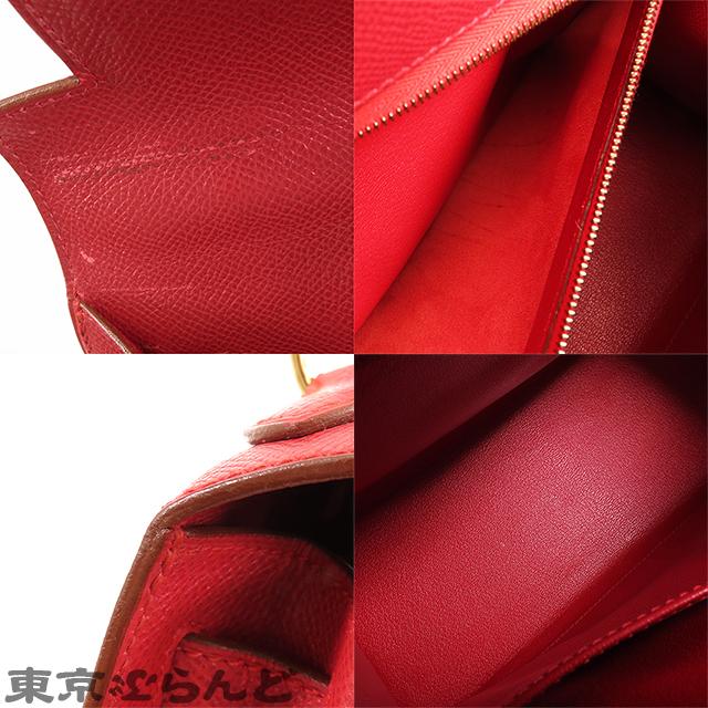 HERMES エルメス ケリー 28 □A刻印 赤 ルージュヴィフ ゴールド HERMES エルメス ケリー 28 □A刻印 赤 ルージュヴィフ ゴールド