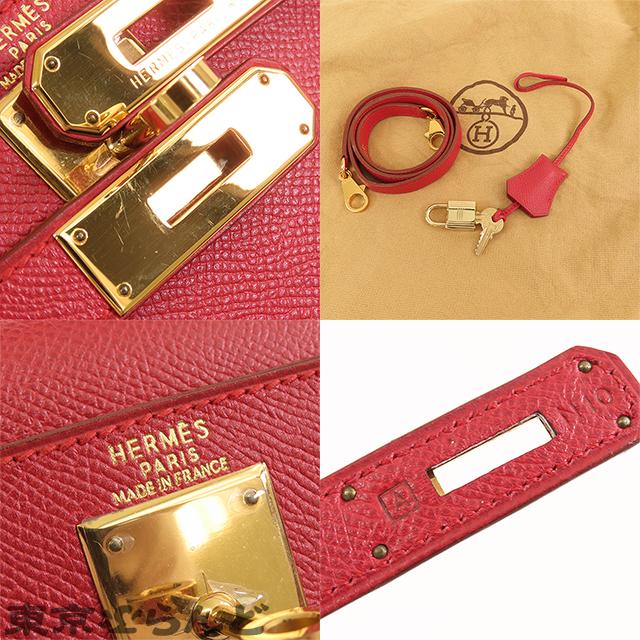 HERMES エルメス ケリー 28 □A刻印 赤 ルージュヴィフ ゴールド HERMES エルメス ケリー 28 □A刻印 赤 ルージュヴィフ ゴールド