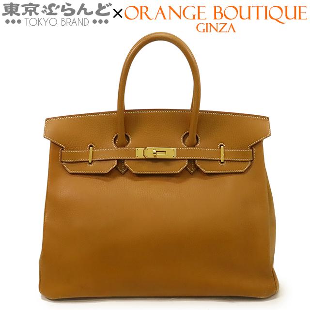 HERMES（エルメス） バーキン 35 □B刻印 ナチュラル ゴールド金具