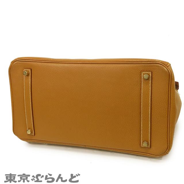HERMES（エルメス） バーキン 35 □B刻印 ナチュラル ゴールド金具