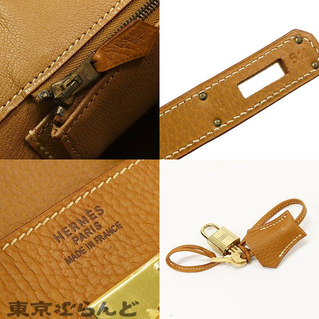 HERMES（エルメス） バーキン 35 □B刻印 ナチュラル ゴールド金具
