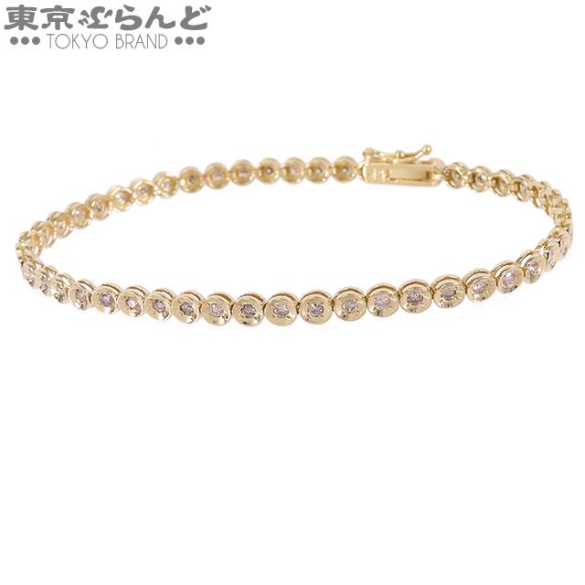 18K YG ダイヤ テニスブレスレット3.74ct ノーブランド ノーブランド no brand テニスブレス イエローゴールド K18YG
