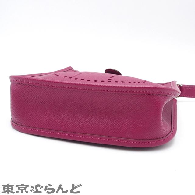 エルメス エヴリン3PM D刻印 2019年製 トゴ アネモネ シルバー金具 ショルダーバッグ 斜め掛けバッグ 肩掛けバッグ 紫 中古 送料無料 エルメス ショルダーバッグ シルバー金具 □N刻印 肩掛け 斜め掛け