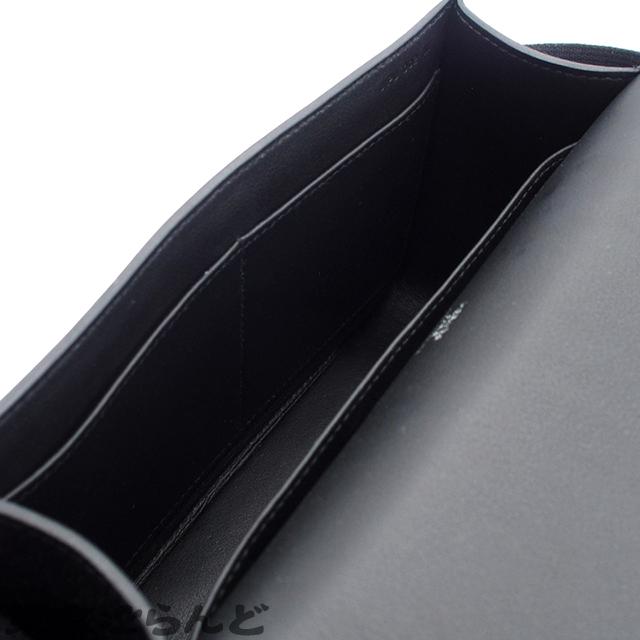 HERMES（エルメス） ゲタ U刻印 ブラック シルバー金具 シェーブル