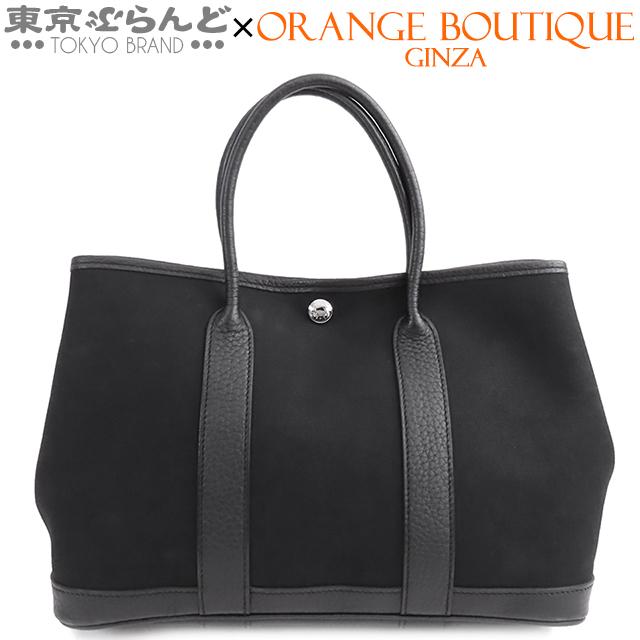 HERMES エルメス ガーデンパーティ TPM □P刻印 ブラック HERMES エルメス ガーデンパーティ TPM □P刻印 ブラック