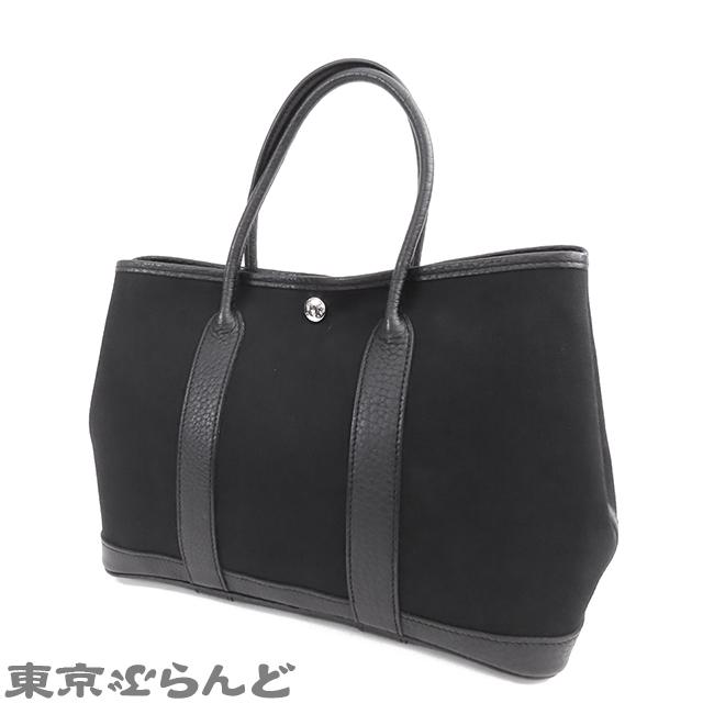 HERMES エルメス ガーデンパーティ TPM □P刻印 ブラック HERMES エルメス ガーデンパーティ TPM □P刻印 ブラック