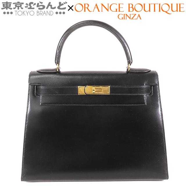 HERMES ケリー 28cm ブラック外縫い 美品 U刻印 ゴールド金具 HERMES（エルメス） ケリー 28 外縫 〇U刻印 ブラック 黒 ゴールド金具