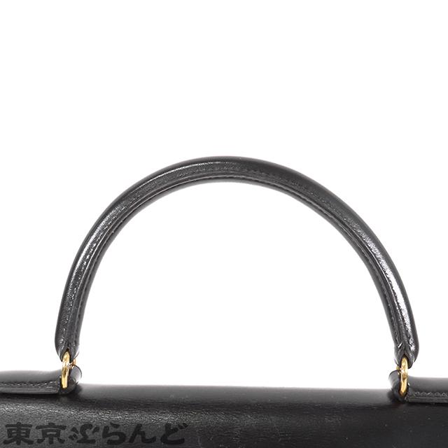HERMES ケリー 28cm ブラック外縫い 美品 U刻印 ゴールド金具 HERMES（エルメス） ケリー 28 外縫 〇U刻印 ブラック 黒 ゴールド金具