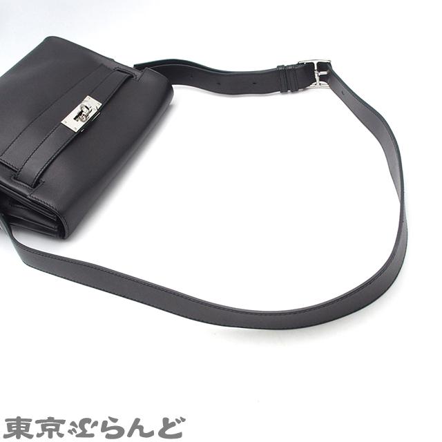 HERMES(エルメス) ケリーメッセンジャーPM ブラック黒 エヴァーグレイン パラジウム金具 シルバー金具 B刻印 ショルダーバッグ 肩掛け 斜め掛け ユニセックス 40803003036【中古】【アラモード】 エルメス HERMES ケリーメッセンジャーPM B刻印 ブラック/SV金具