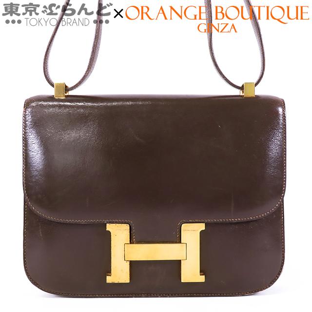 HERMES（エルメス） コンスタンス 23 〇A刻印 ダークブラウン ゴールド