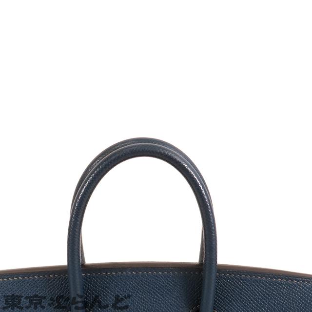 HERMES（エルメス） バーキン 25 □L刻印 ブルーインディゴ シルバー