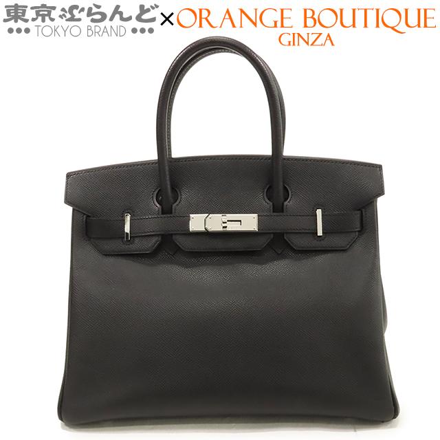 HERMES エルメス バーキン 30 □K刻印 黒 ブラック シルバー金具 HERMES エルメス バーキン 30 □K刻印 黒 ブラック シルバー金具