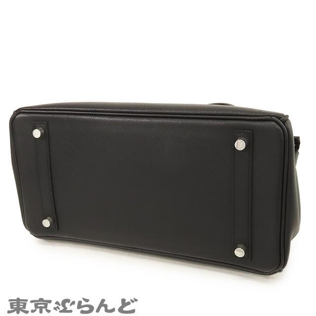HERMES エルメス バーキン 30 □K刻印 黒 ブラック シルバー金具 HERMES エルメス バーキン 30 □K刻印 黒 ブラック シルバー金具