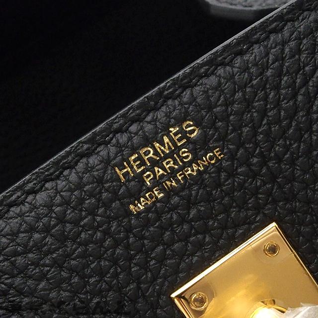 HERMES（エルメス） バーキン25 W刻印 ブラック ゴールド金具 トゴ
