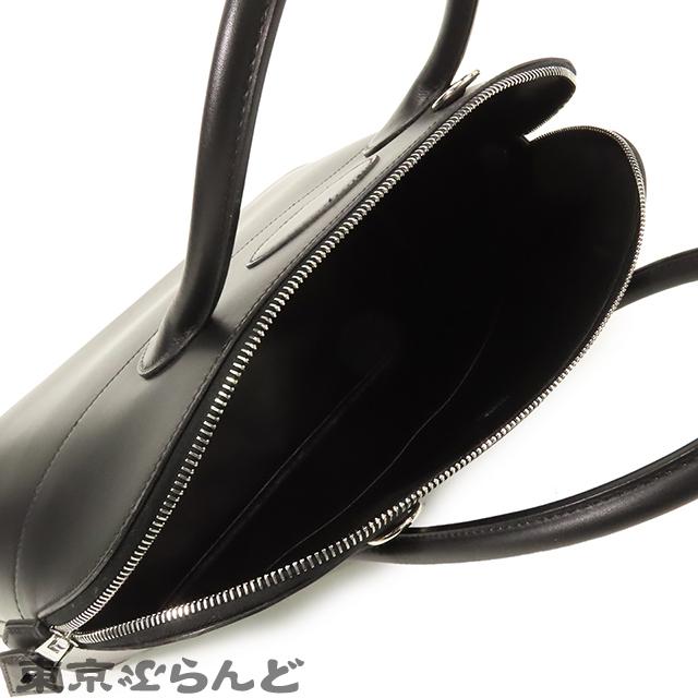 HERMES エルメス ボリード37 アルデンヌ 黒 シルバー金具 HERMES（エルメス） ボリード 37 □H刻印 黒 ブラック シルバー金具