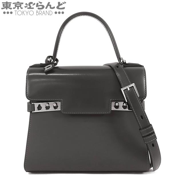 デルヴォー タンペート PM ショルダーバッグ カーフ グレー系 ■SM0 デルボー DELVAUX タンペート PM グレー カーフレザー 2WAY ショルダー