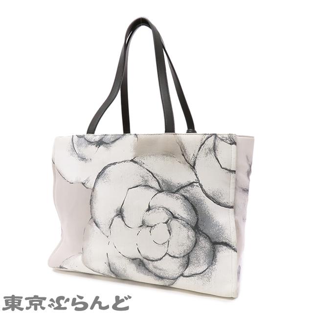 CHANEL シャネル カメリアプリント トートバッグ 23番台 A91422 CHANEL シャネル カメリアプリント トートバッグ 23番台 A91422
