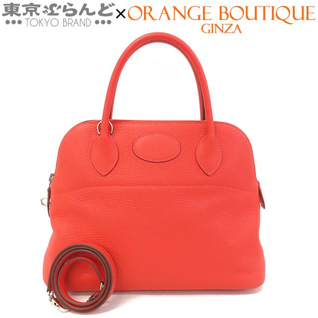 数回のみ使用‼︎ HERMES エルメス ボリード31 T刻印 オレンジポピー HERMES（エルメス） ボリード 31 T刻印 ルージュビヴォワンヌ シルバー