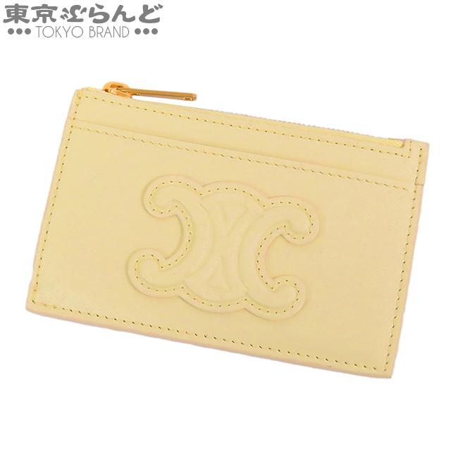 CELINE（セリーヌ） キュイル パステルイエロー レザー フラグメント 