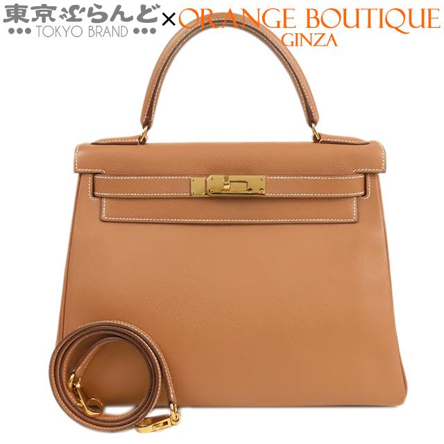 HERMES（エルメス） ケリー 28 ○U刻印 ナチュラル ゴールド金具