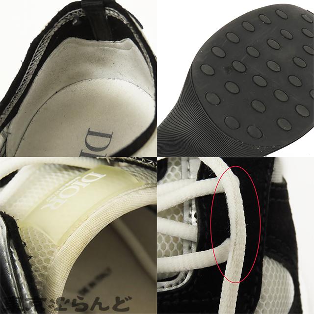 ディオール Dior B25 ランナー スニーカー ブラックxホワイト