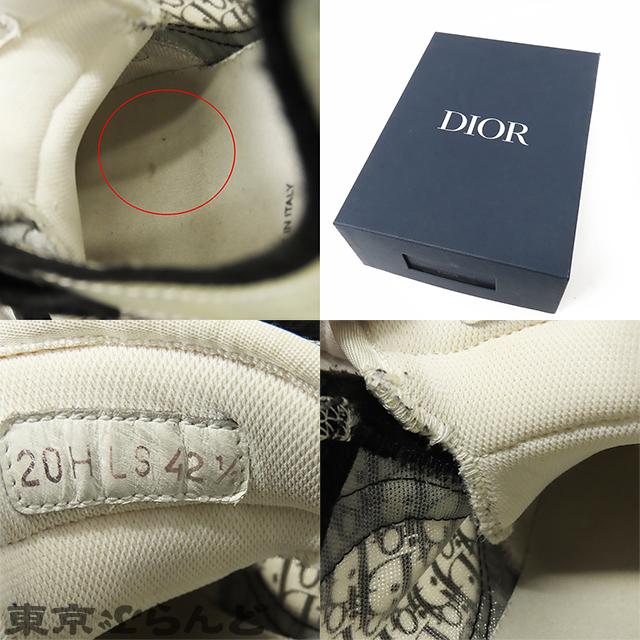 ディオール Dior B25 ランナー スニーカー ブラックxホワイト
