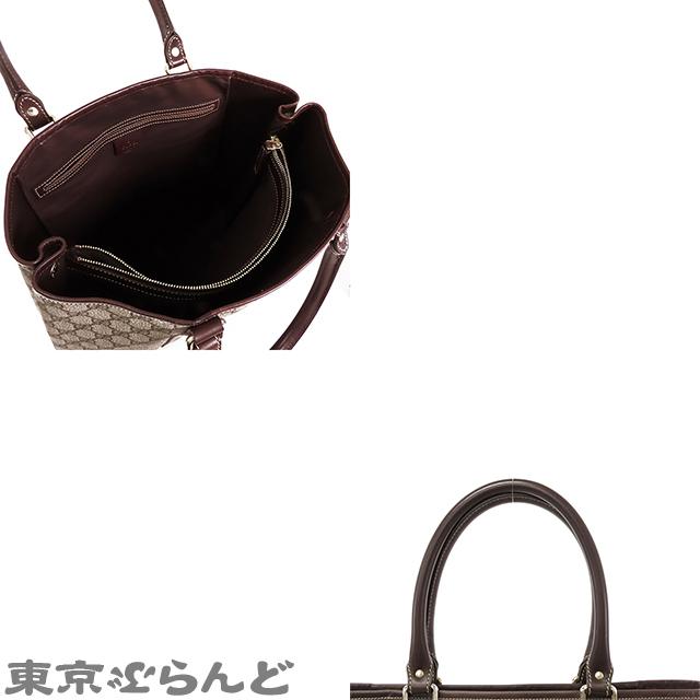 GUCCI（グッチ） トートバッグ 223663 ベージュxブラウン GGキャンバス