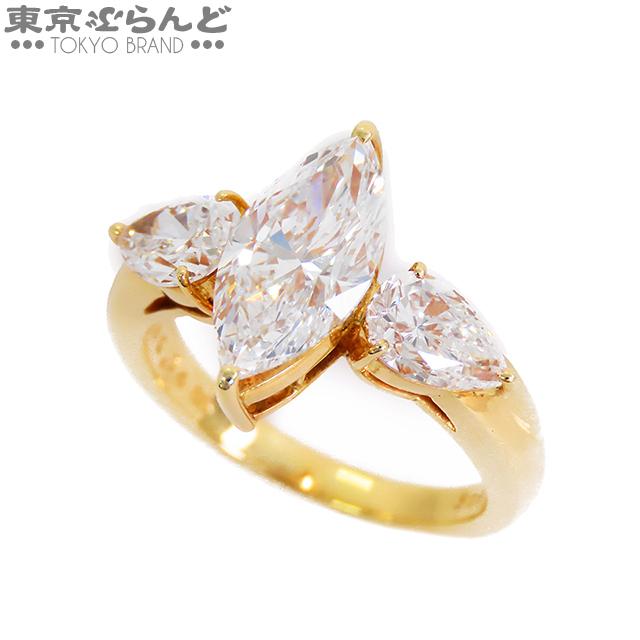 MIKIMOTO ミキモト マーキスカット ダイヤモンド リング K18YG MIKIMOTO ミキモト マーキスカット ダイヤモンド リング K18YG