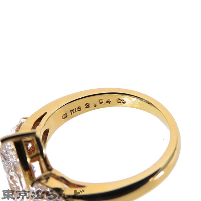 MIKIMOTO ミキモト マーキスカット ダイヤモンド リング K18YG MIKIMOTO ミキモト マーキスカット ダイヤモンド リング K18YG