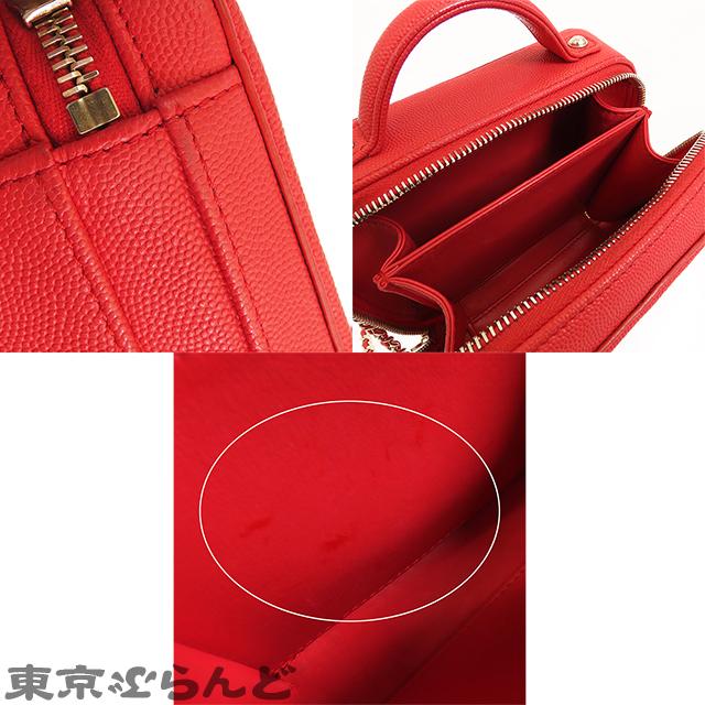 CHANEL シャネル CCフィリグリー 29番台 レッド 赤 ゴールド金具 CHANEL シャネル CCフィリグリー 29番台 レッド 赤 ゴールド金具