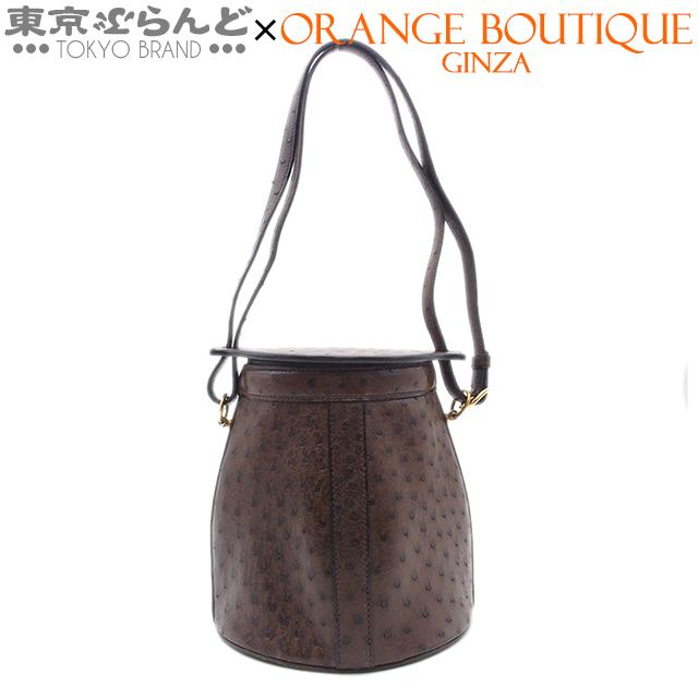 HERMES エルメス ファーミング 刻印不明 茶 ダークブラウン ゴールド  