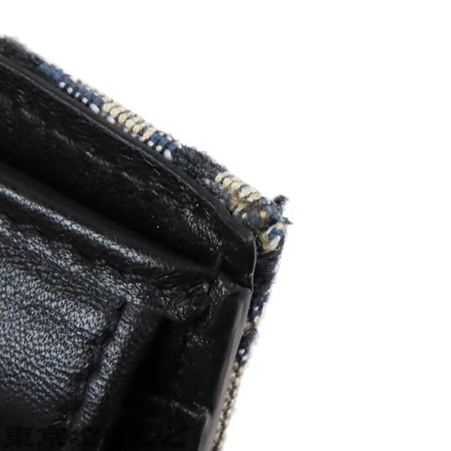 Dior HOMME ディオール・オム DIOR オブリーク 2つ折り財布 ネイビー