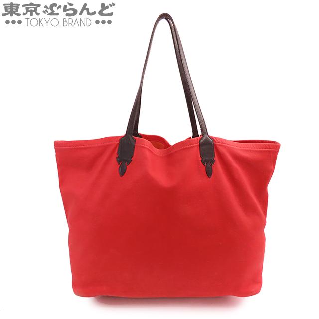 クロムハーツ CHROME HEARTS ルシール レッドxブラック レザー トート