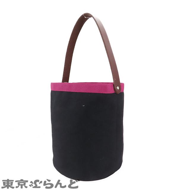 HERMES エルメス プティ アッシュ ソー ブラック 黒xピンク HERMES エルメス プティ アッシュ ソー ブラック 黒xピンク