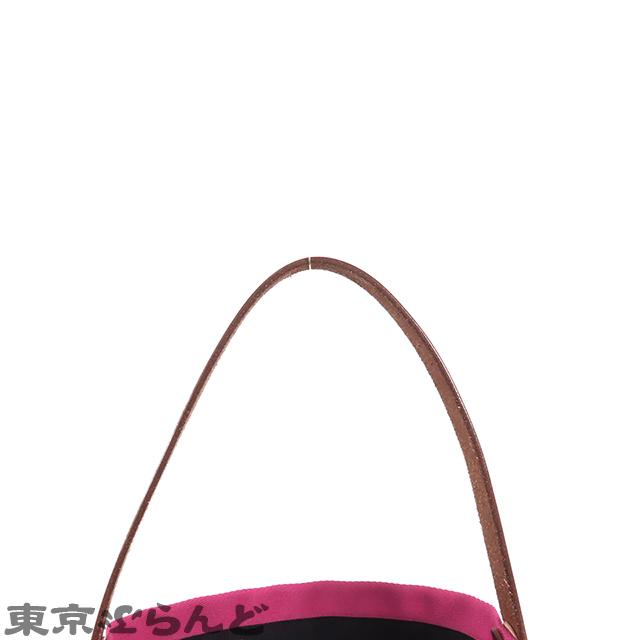 HERMES エルメス プティ アッシュ ソー ブラック 黒xピンク HERMES エルメス プティ アッシュ ソー ブラック 黒xピンク