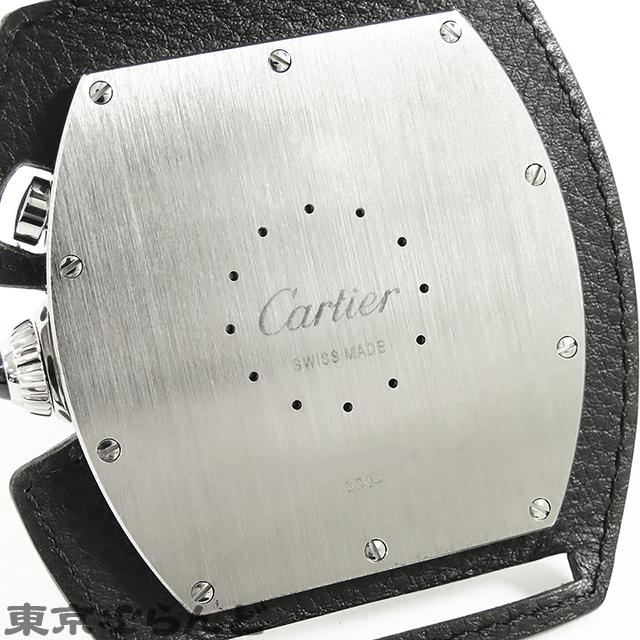 【美品稼働】カルティエ ロードスター トラベルクロック 置時計 Cartier（カルティエ） ロードスター トラベルクロック ブラック SS