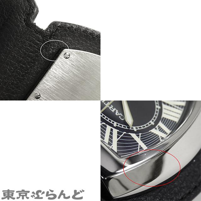 Cartier（カルティエ） ロードスター トラベルクロック ブラック SS