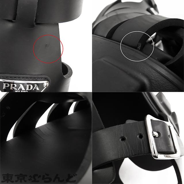 PRADA モノリス ラバーサンダル グルカサンダル ブラック