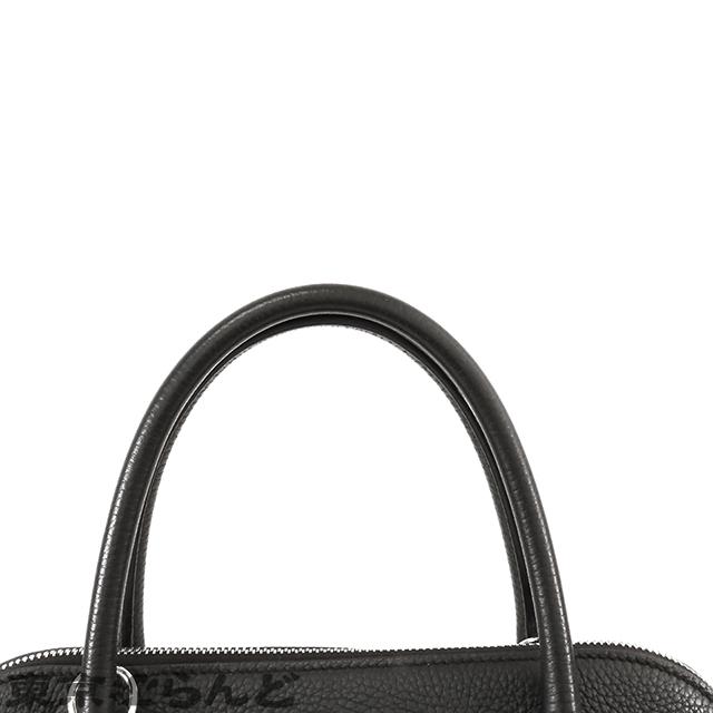 【着画有り】ボリード31・ブラック×シルバー金具 エルメスボリード31 黒 シルバー金具 ユニセックス 2WAYバッグ HERMES