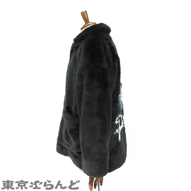ダブレット doublet ハンド ペイント ファー ジャケット パンダ