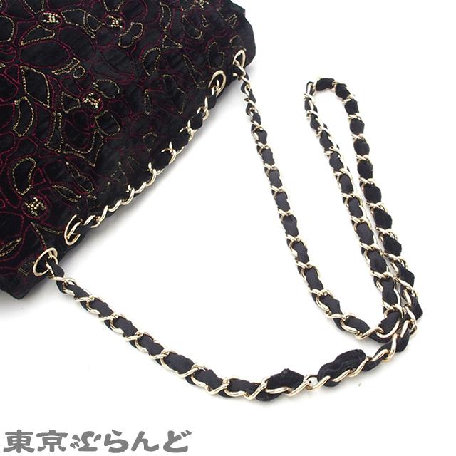 CHANEL（シャネル） ココマーク 刺繍 Wチェーンショルダーバッグ 6番台