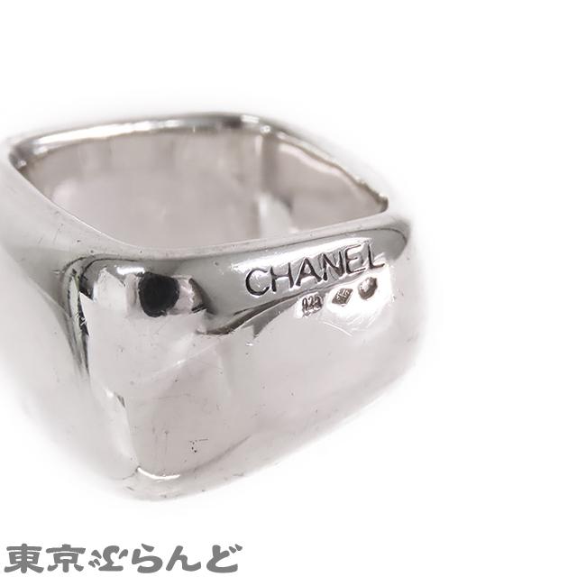 CHANEL シャネル スクエア リング シルバー SV925 10号相当 指輪 CHANEL シャネル スクエア リング シルバー SV925 10号相当 指輪