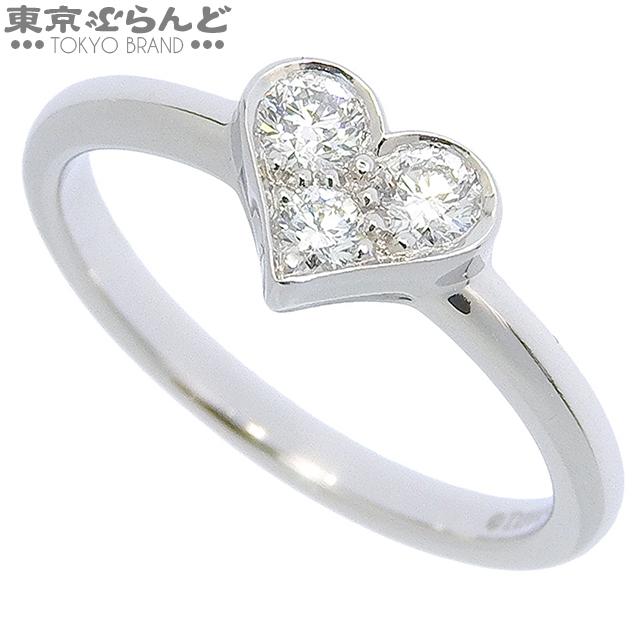 ティファニー　センチメンタルハートリングPt950　ダイヤモンド3P ティファニー センチメンタルハートリングPt950 ダイヤモンド3P