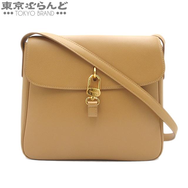 デルボー DELVAUX ショルダーバッグ ブラウン レザー レディース A